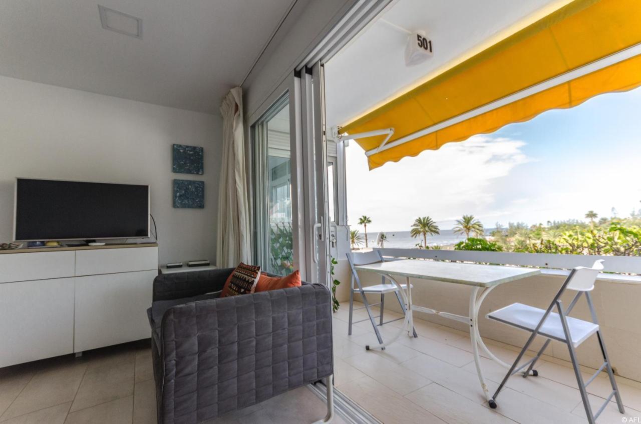 Holiday Apartment With Direct Sea Promenade Access 马斯帕洛马斯 外观 照片